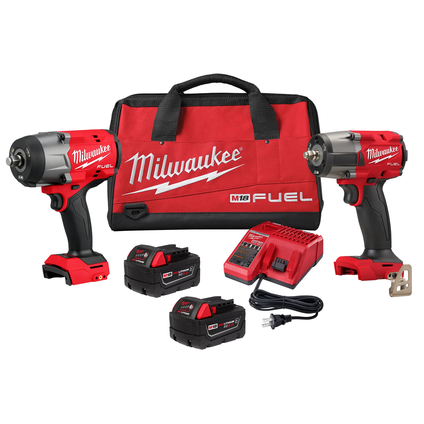 Milwaukee 3010-22, M18 FUEL™ 1/2" HTIW & 3/8" MTIW Automotive Combo Kit