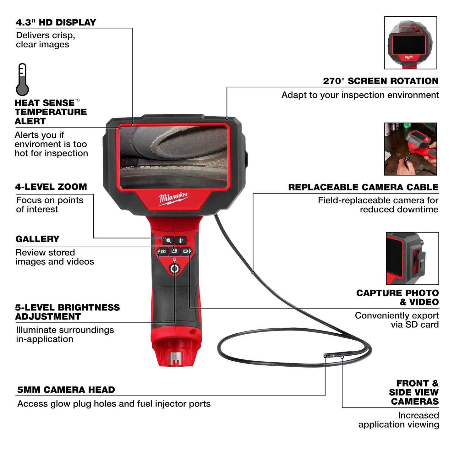 Milwaukee 3150-20, M12™ Auto Technician Borescope