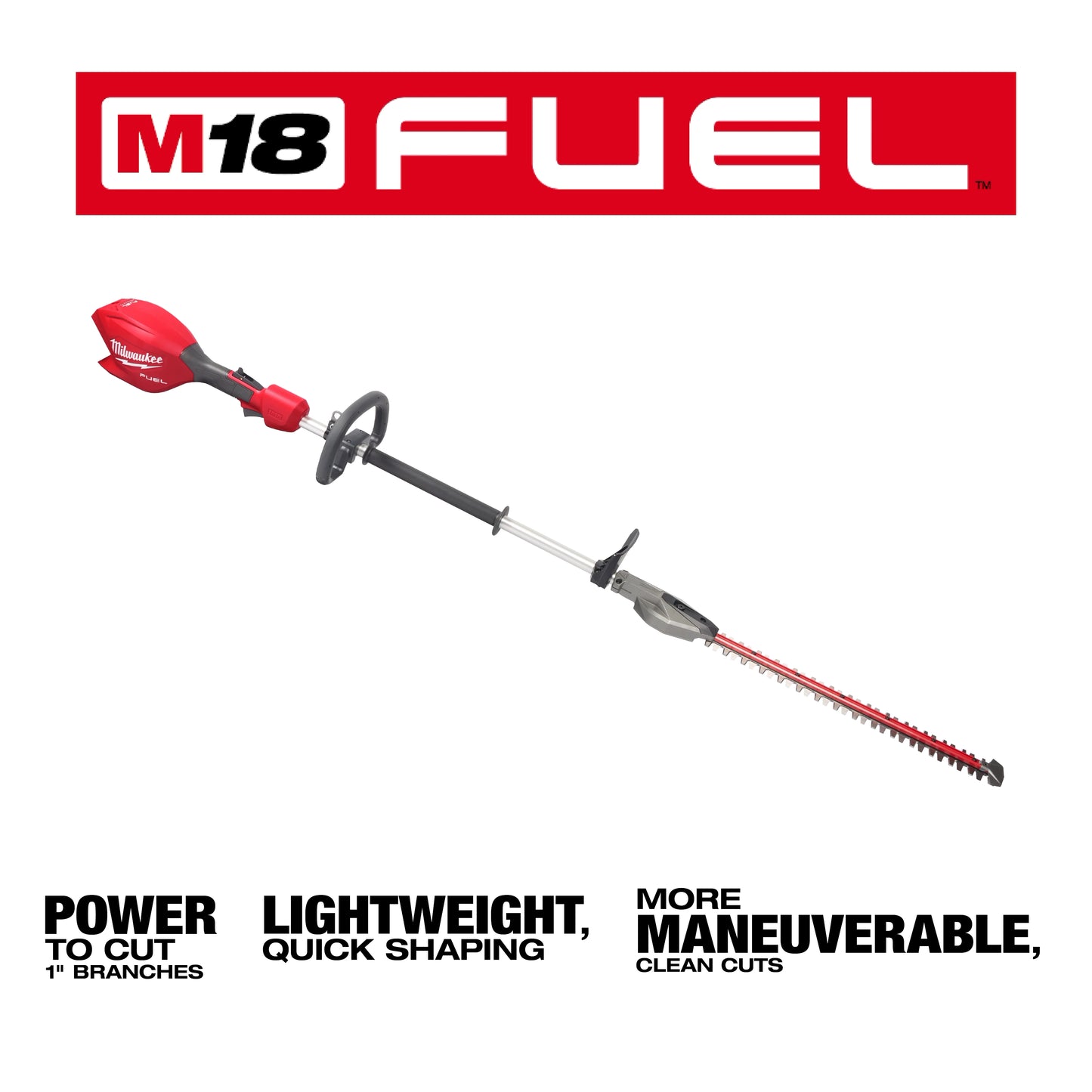 Milwaukee 3043-20, M18 FUEL™ Short Pole Hedge Trimmer (Tool Only)