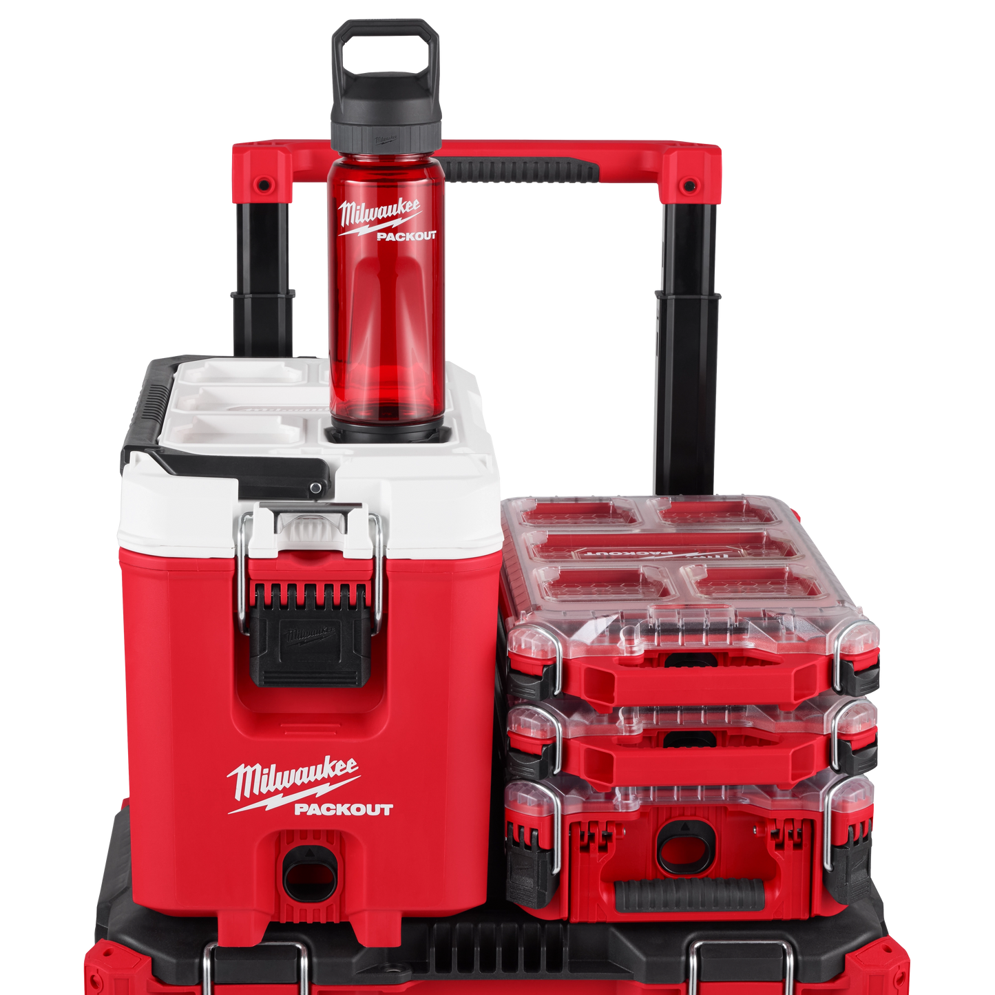 Milwaukee 48-22-8371R, PACKOUT™ 25oz Bottle with Chug Lid (Red)