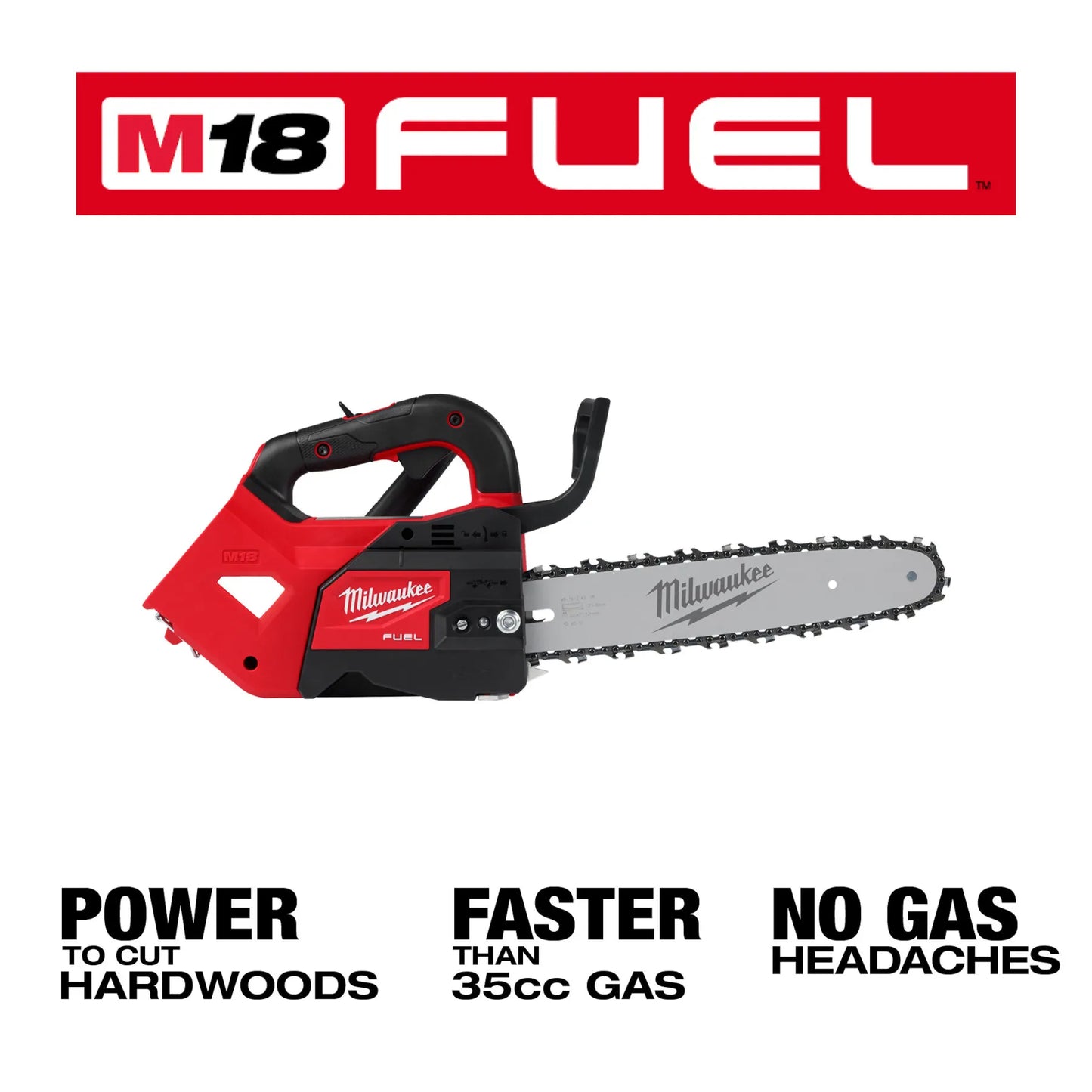 Milwaukee 2826-20C, M18 Fuel 12" Top Handle Chainsaw (Tool Only)
