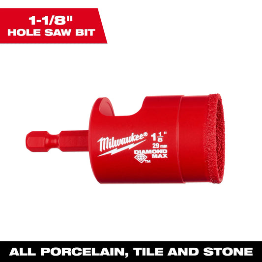 Milwaukee 49-56-0518, 1-1/8" Diamond Max™ Hole Saw Bit