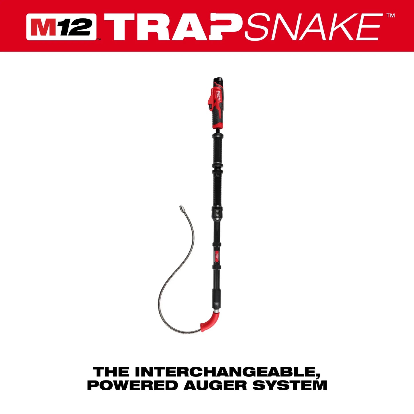 Milwaukee 3576-21, M12™ TRAPSNAKE™ 6' Toilet Auger