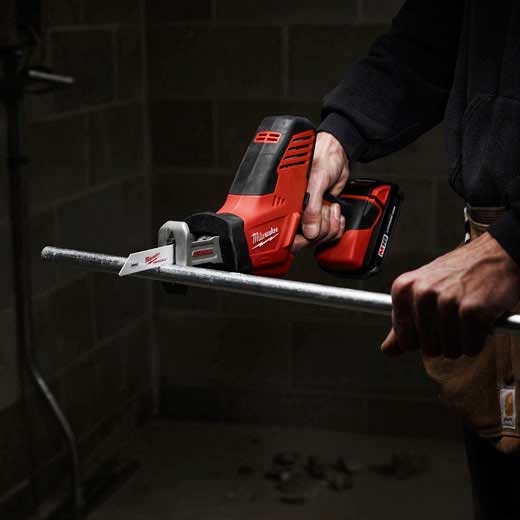 Milwaukee 2625-20, M18 Cordless One-Handed Recip Saw (Tool Only)