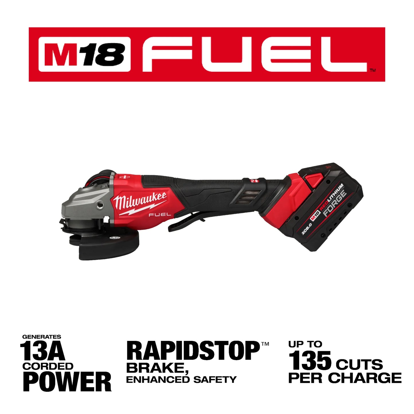 Milwaukee 3670-22, M18 FUEL™ 4-1/2"-6" Braking Grinder, Paddle Switch Kit