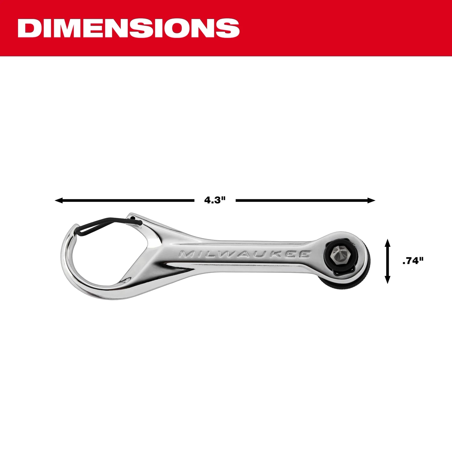 Milwaukee 48-22-2950, 7-in-1 Multi-Bit Mini Ratchet