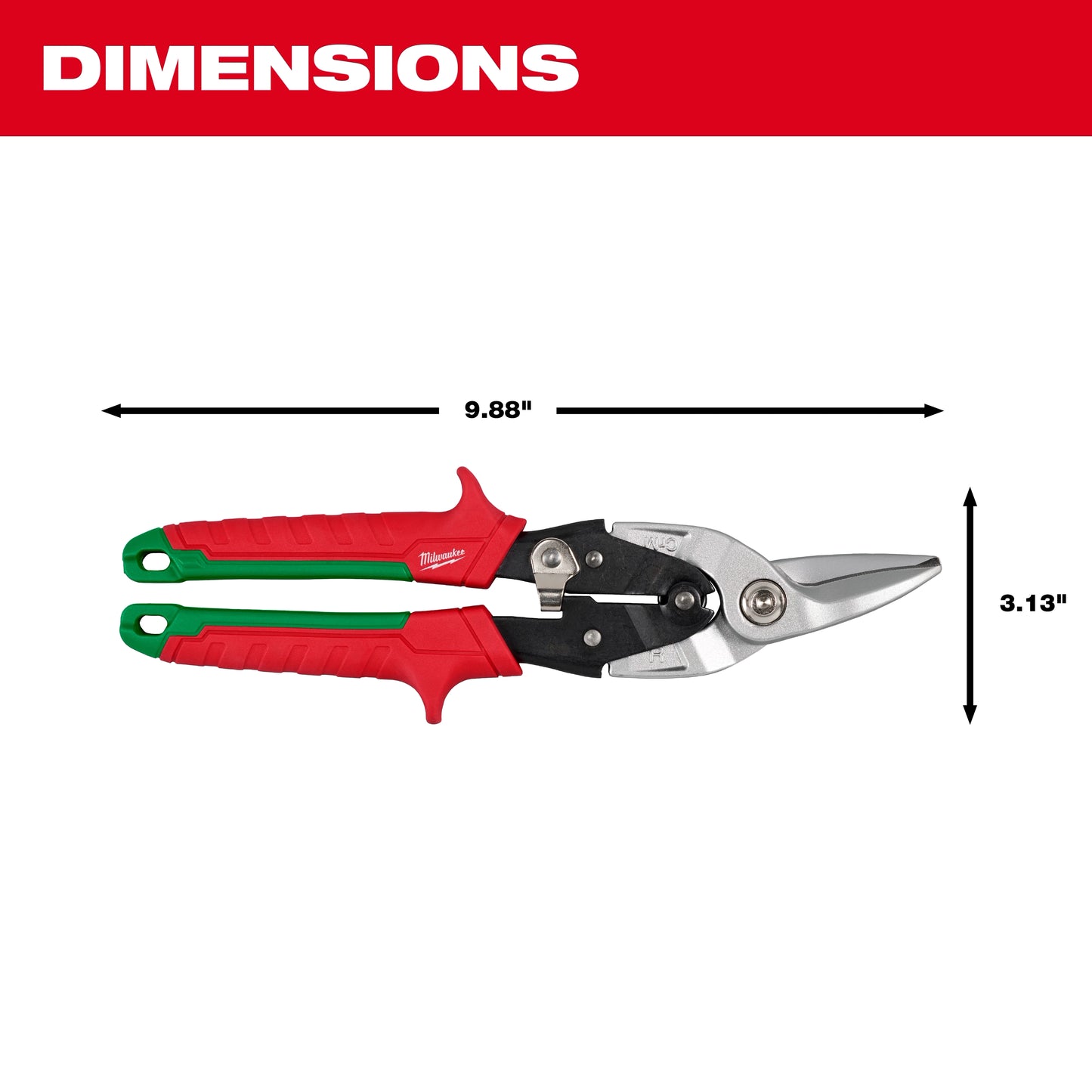 Milwaukee 48-22-4550, Right Cutting Aviation Snips