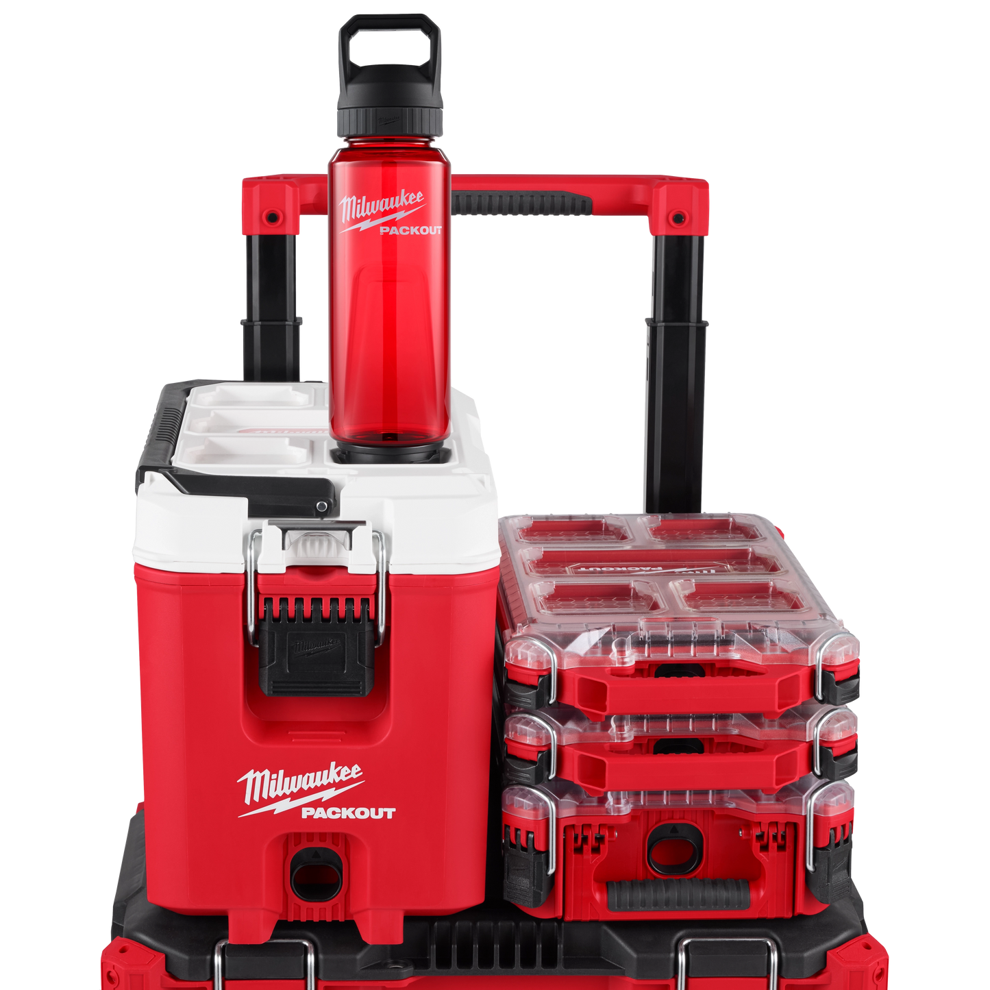 Milwaukee 48-22-8372R, PACKOUT™ 34oz Bottle with Chug Lid (Red)