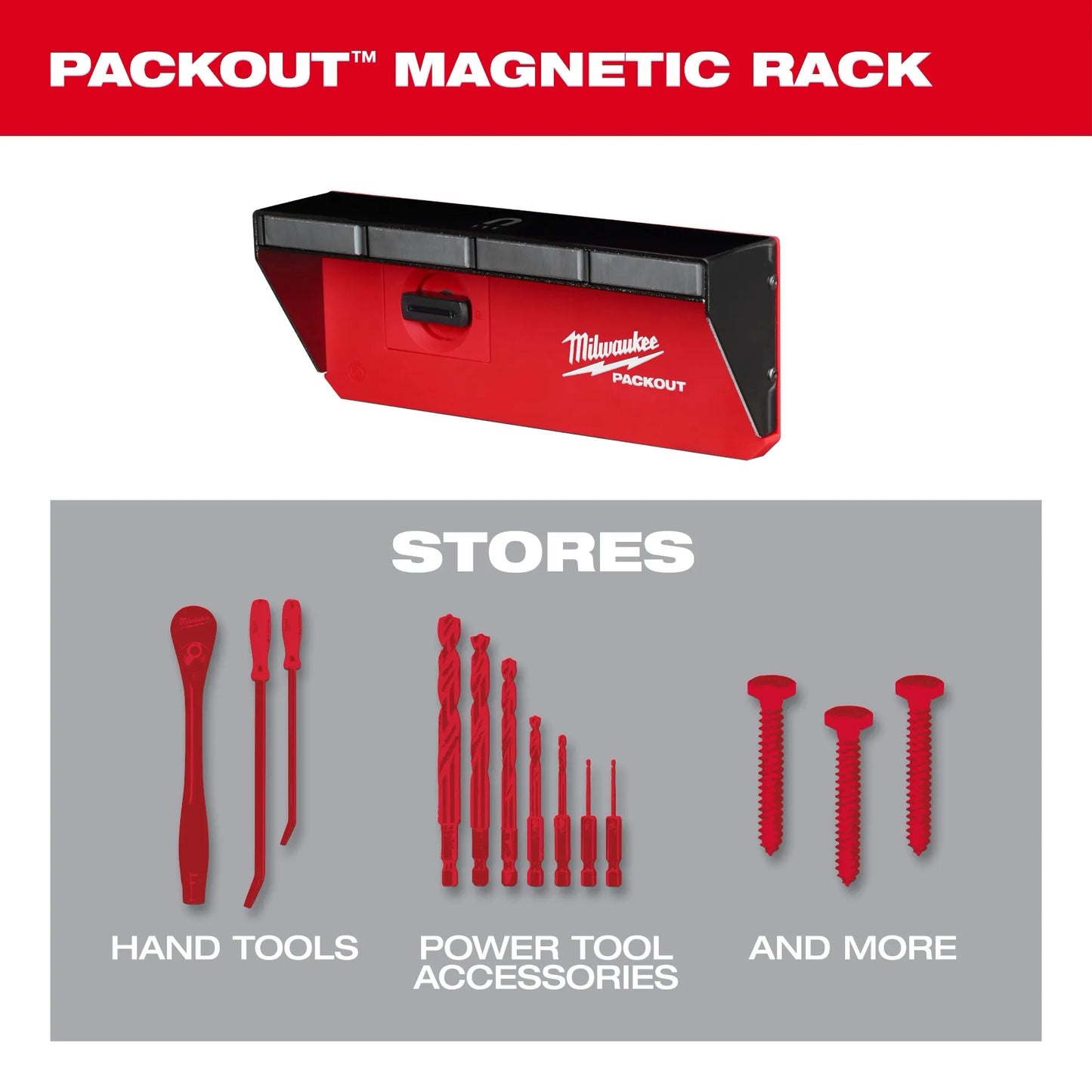 Milwaukee 48-22-8346, PACKOUT™ Magnetic Rack