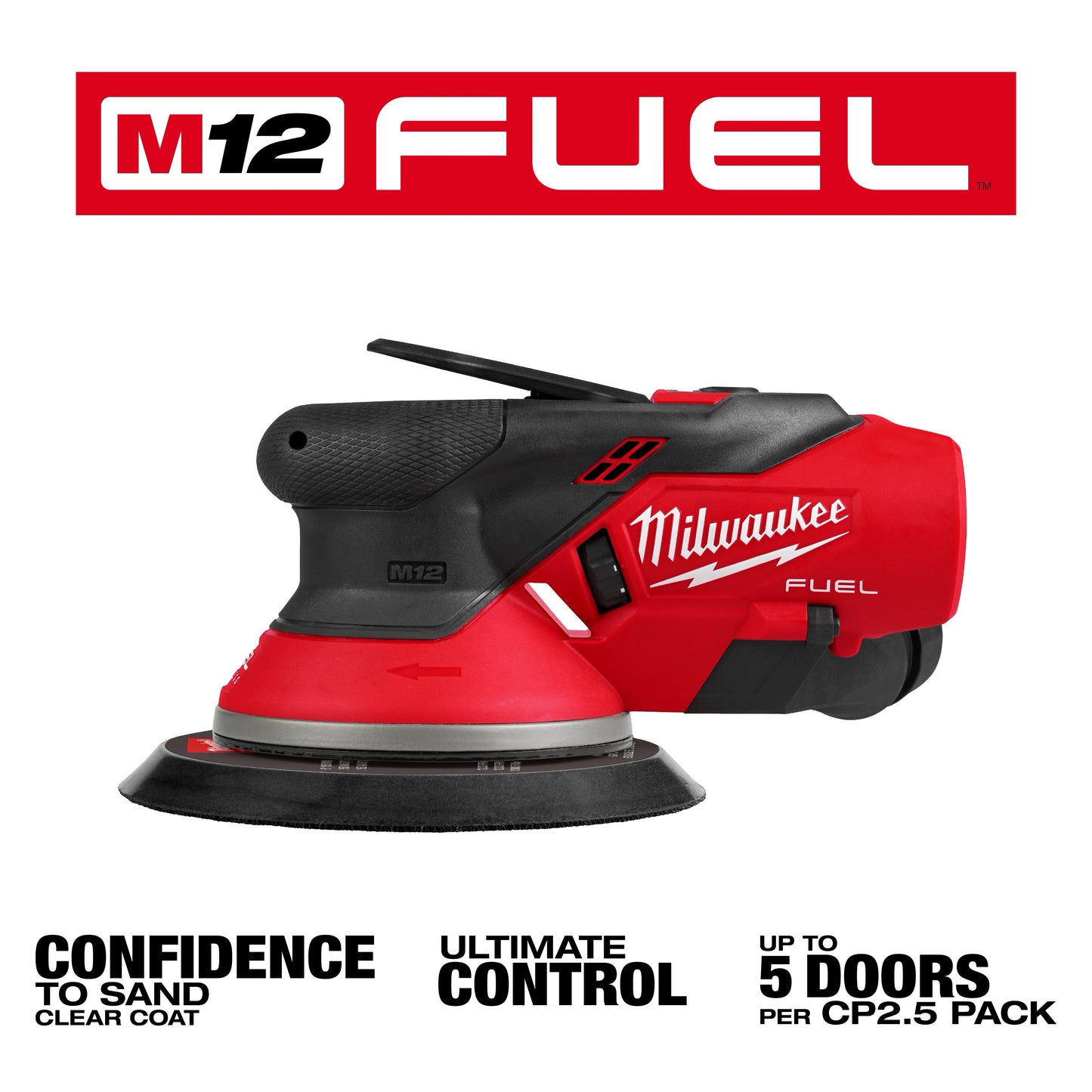 Milwaukee 2584-20, M12™ FUEL™ 6" Random Orbital Sander (3/32")