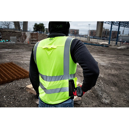 Milwaukee 48-73-5083, High Visibility Yellow Performance Safety Vest - XXL/XXXL (CSA)