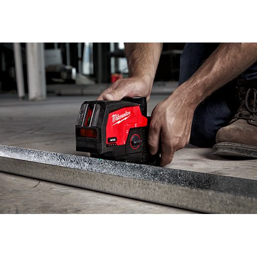 Milwaukee 3622-20, M12 Green Cross Line and Plumb Points Laser (Tool Only)