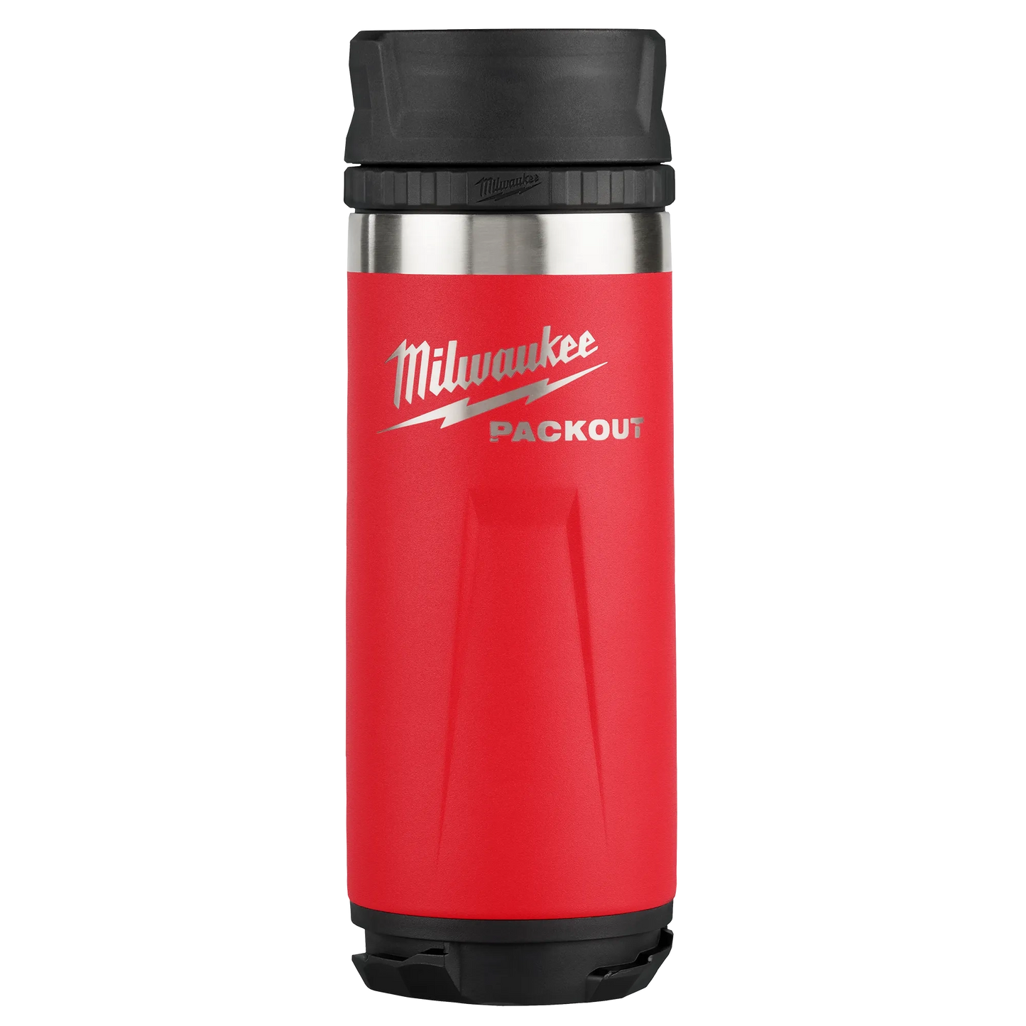 Milwaukee 48-22-8395R, PACKOUT™ 18oz Insulated Bottle with Sip Lid (Red)