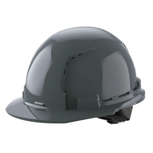 Milwaukee 48-73-1214, BOLT™ Gray Front Brim Vented Hard Hat w/4pt Ratcheting Suspension (USA) - Type 1, Class C