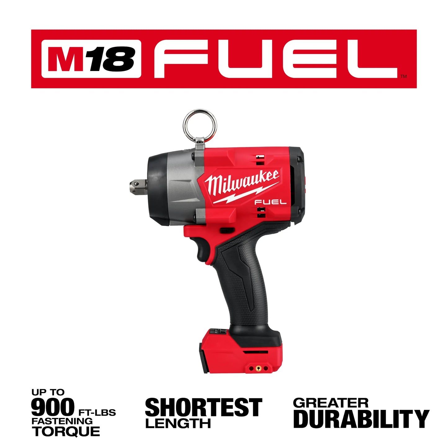 Milwaukee 2966-20, M18 FUEL™ 1/2" High Torque Impact Wrench w/ Pin Detent