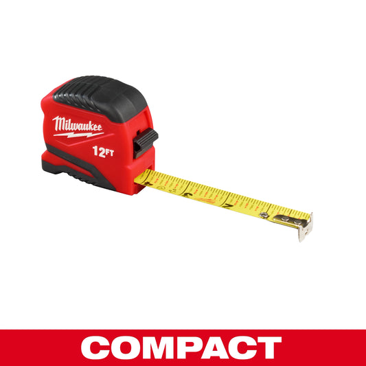 Milwaukee 48-22-1712, 12ft Compact Tape Measure