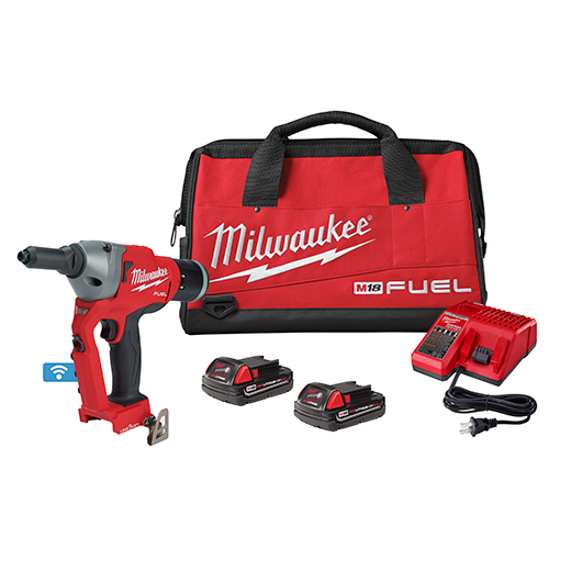 Milwaukee 2660-22CT, M18 FUEL Brushless 1/4" Blind Rivet Tool w/ ONE-KEY Kit