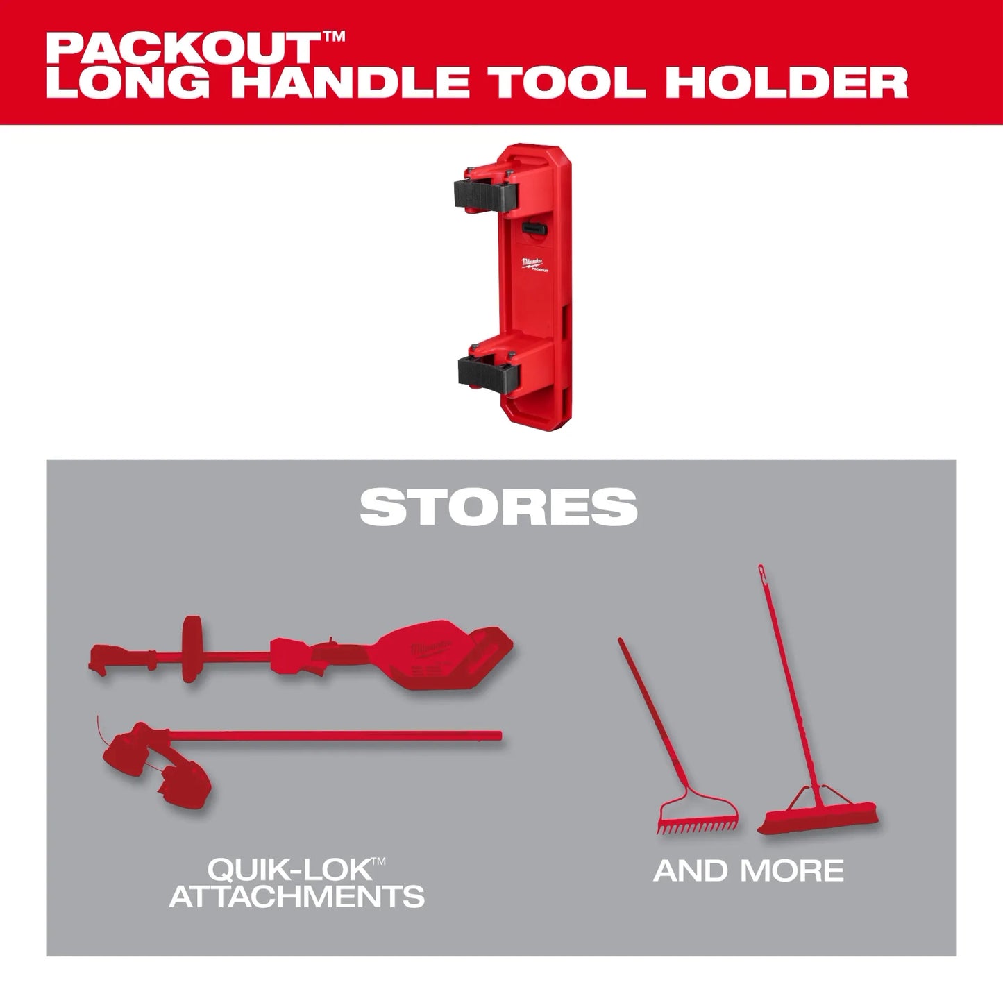 Milwaukee 48-22-8348, PACKOUT™ Long Handle Tool Holder