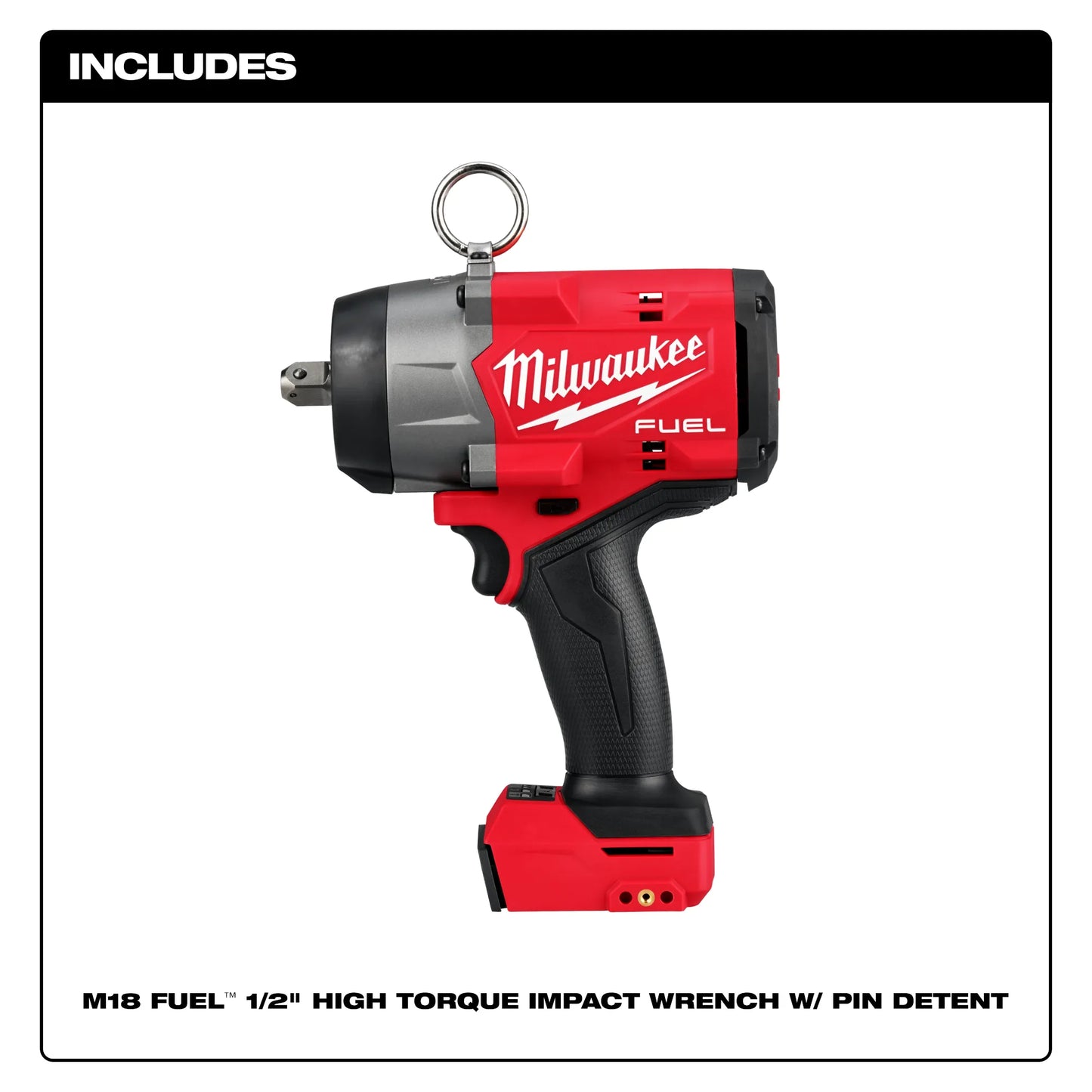 Milwaukee 2966-20, M18 FUEL™ 1/2" High Torque Impact Wrench w/ Pin Detent