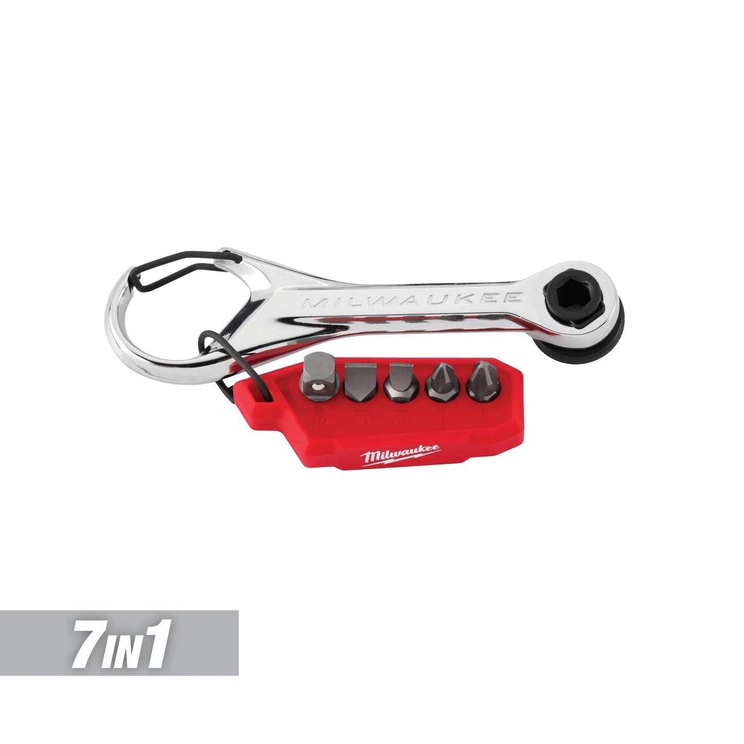 Milwaukee 48-22-2950, 7-in-1 Multi-Bit Mini Ratchet