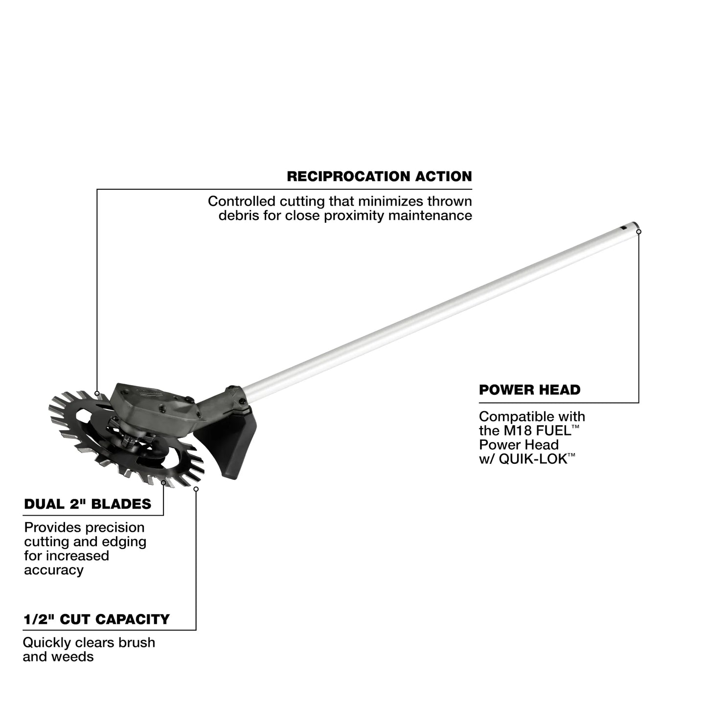 Milwaukee 49-16-2794, M18 FUEL™ QUIK-LOK™ Reciprocator Attachment