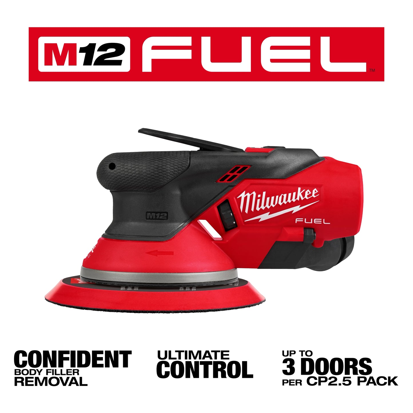 Milwaukee 2585-20, M12 FUEL™ 6" Random Orbital Sander (3/16")