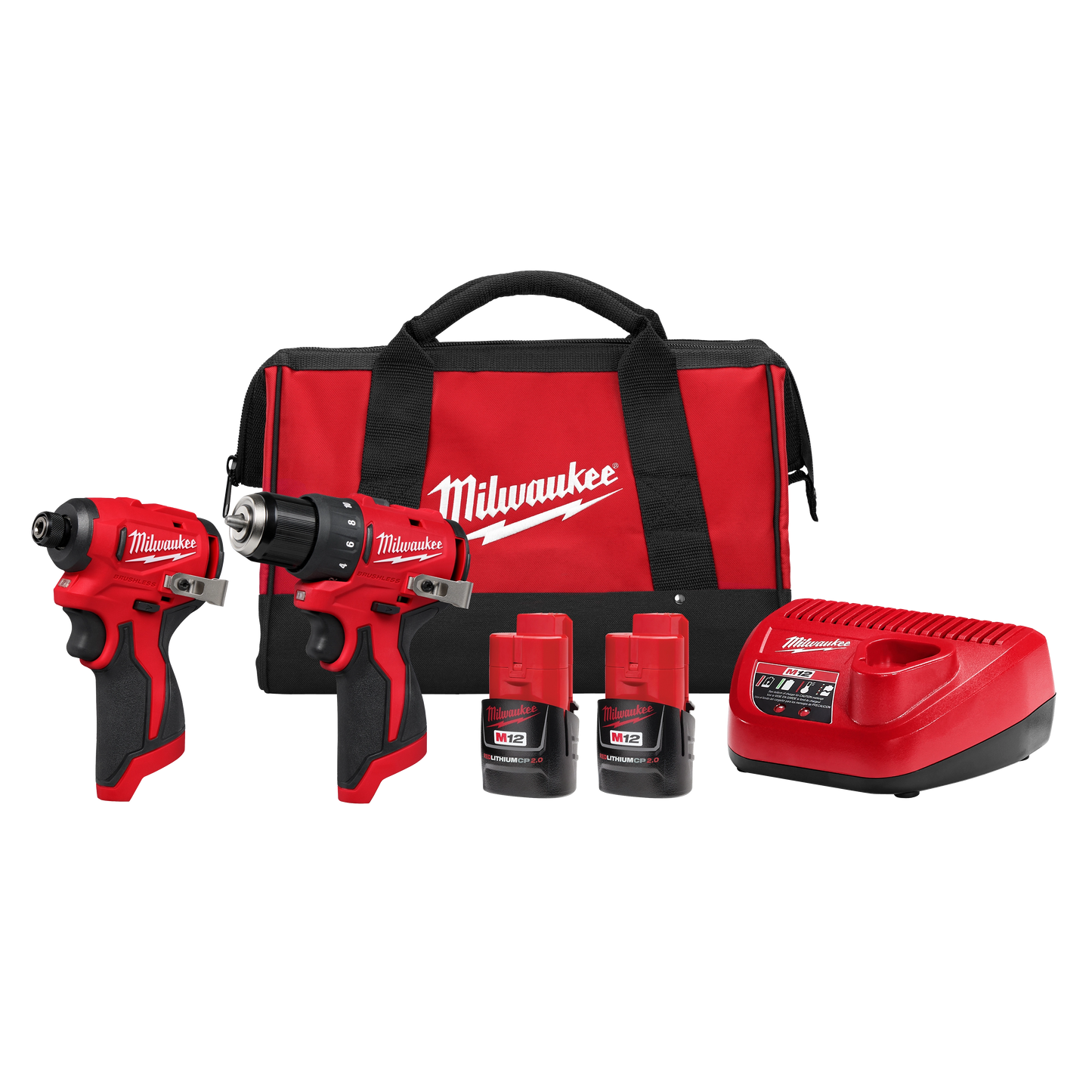 Milwaukee 3494-22, M12™ Subcompact Brushless 2-Tool Combo Kit