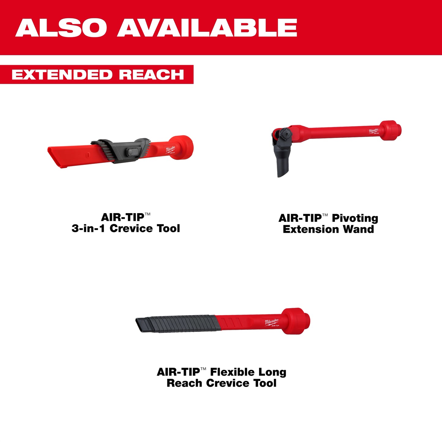 Milwaukee 49-90-2030, AIR-TIP™ Flexible Long Reach Crevice Tool