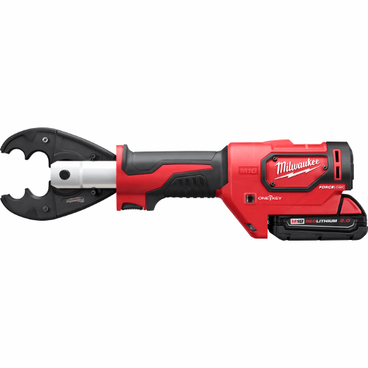 Milwaukee 2678-22O, M18 FORCE LOGIC 6T Utility Crimper Kit with D3 Grooves and Fixed O Die