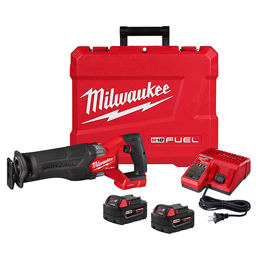 Milwaukee 2822-22, M18 FUEL SAWZALL Recip Saw W/ One-Key- 2 battery XC5.0 Kit