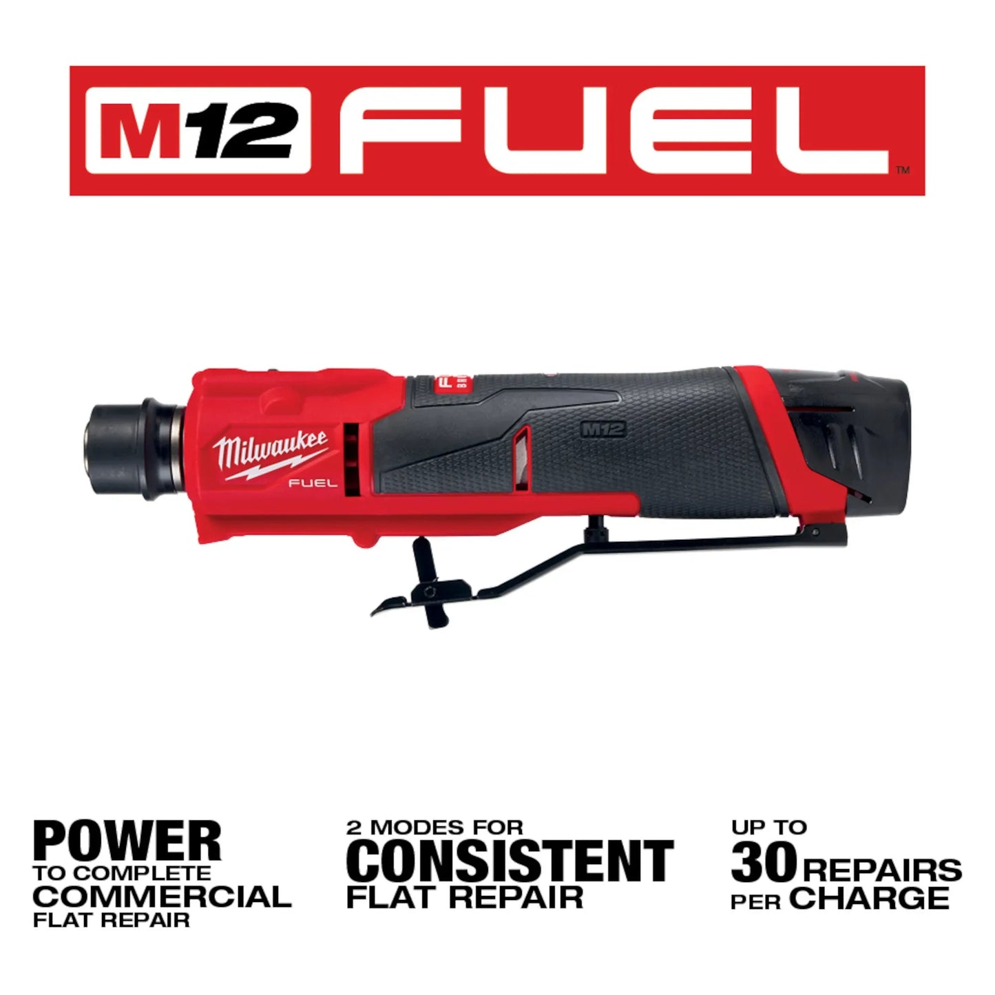 Milwaukee 2409-20, M12 FUEL Brushless Low Speed Tire Buffer (Tool Only)