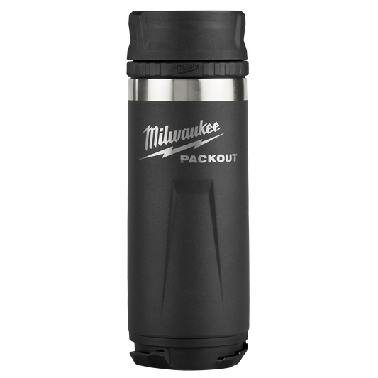 Milwaukee 48-22-8395B, PACKOUT™ 18oz Insulated Bottle with Sip Lid (Black)