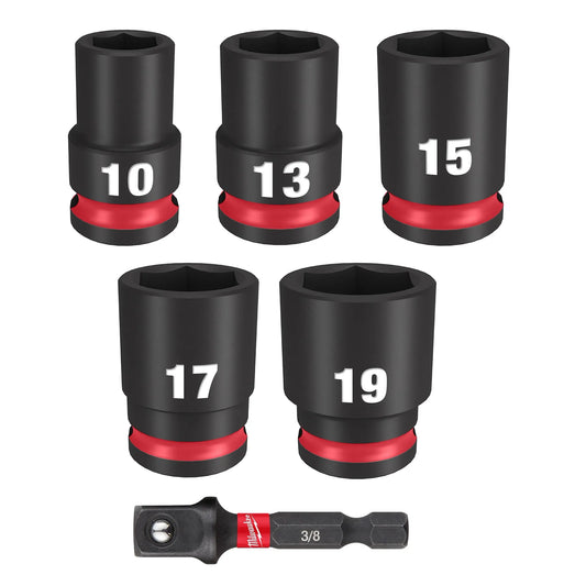 Milwaukee 49-66-7036, 6PC SHOCKWAVE Impact Duty™ 3/8" Drive Metric Standard Socket Set