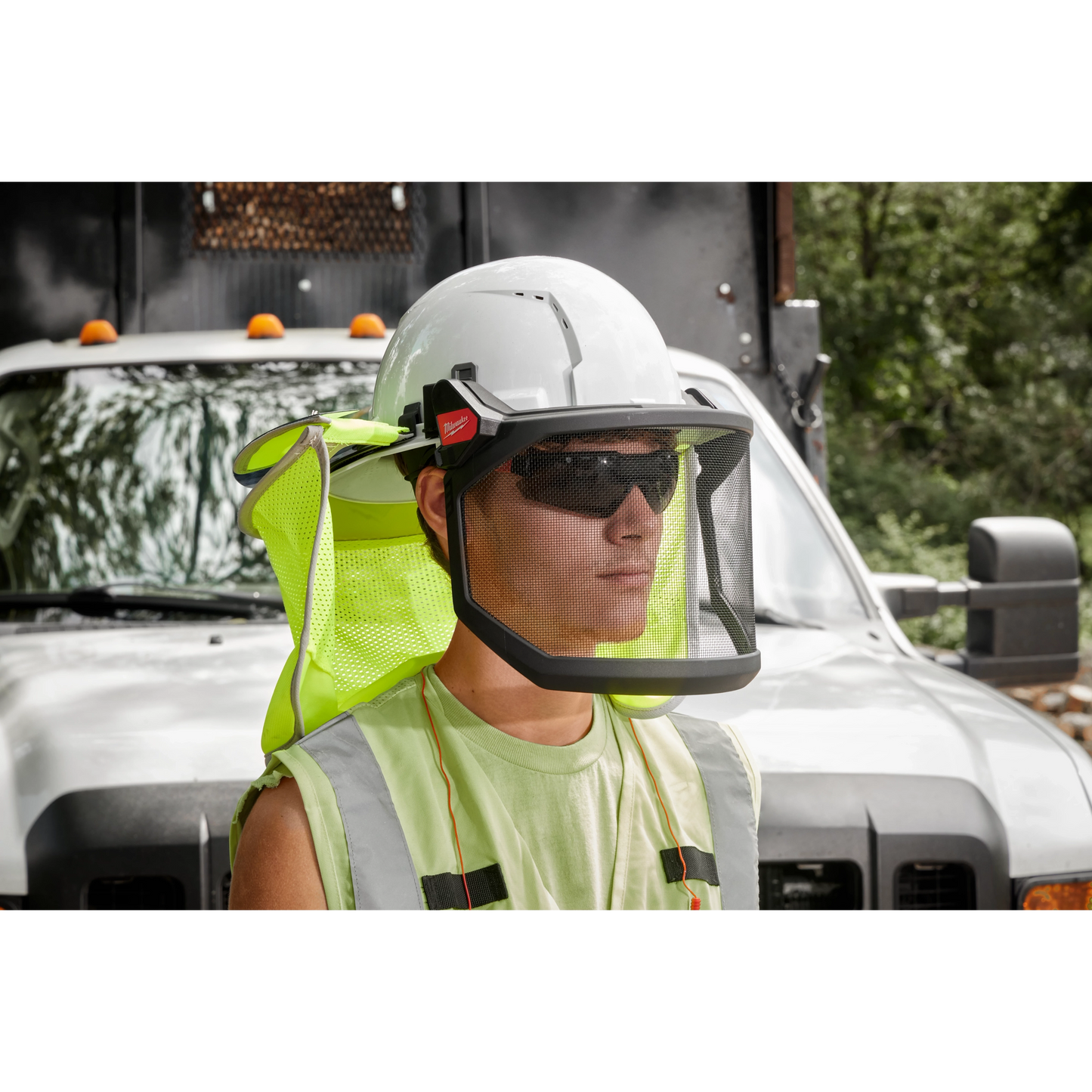 Milwaukee 48-73-1201, BOLT™ White Full Brim Vented Hard Hat w/4pt Ratcheting Suspension (USA) - Type 1, Class C