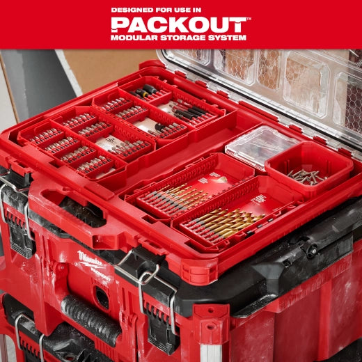Milwaukee 48-89-4670, 15PC SHOCKWAVE™ Impact Duty RED HELIX™ Titanium Drill Bit Set