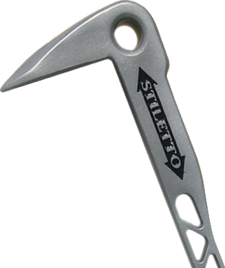 Stiletto TICLW-12, 8oz 12" Titanium Claw bar Nail Puller with Dimpler