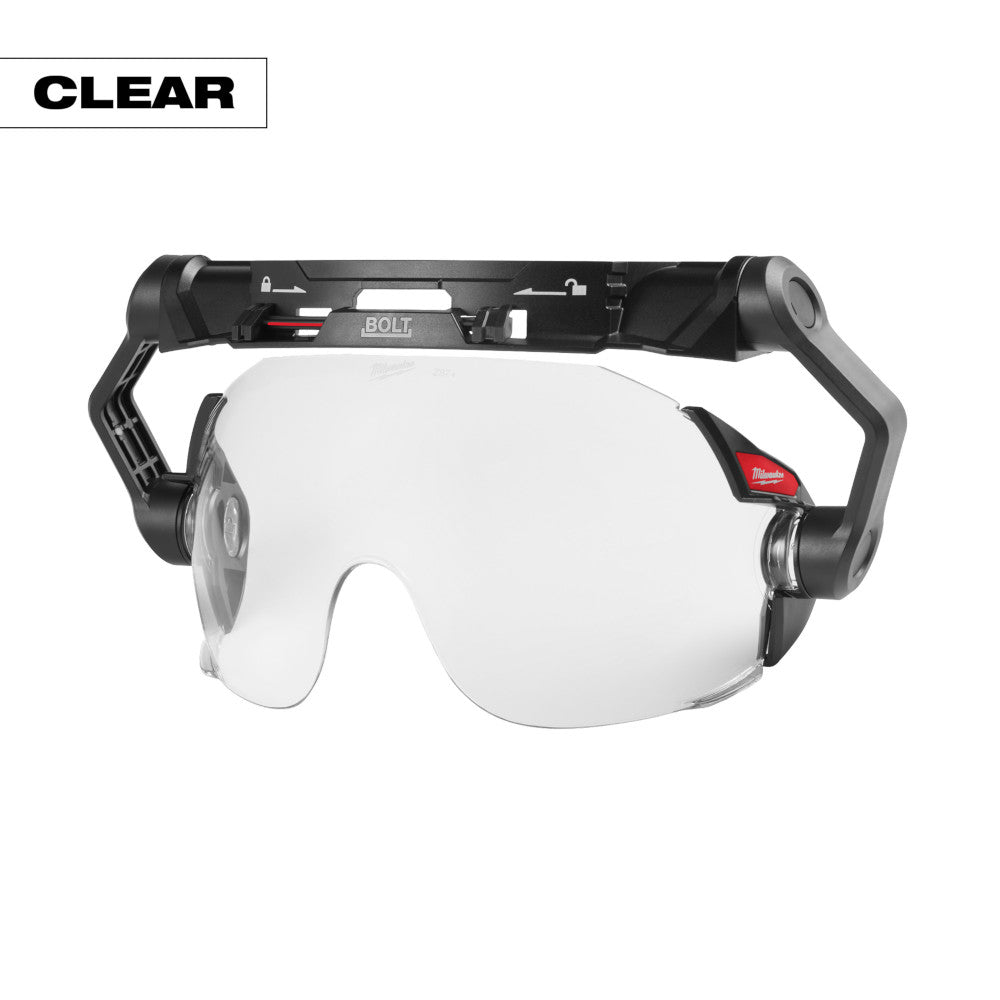 Milwaukee 48-73-1410, BOLT™ Eye Visor - Clear Dual Coat Lens (Compatible with Milwaukee® Safety Helmets & Hard Hats)