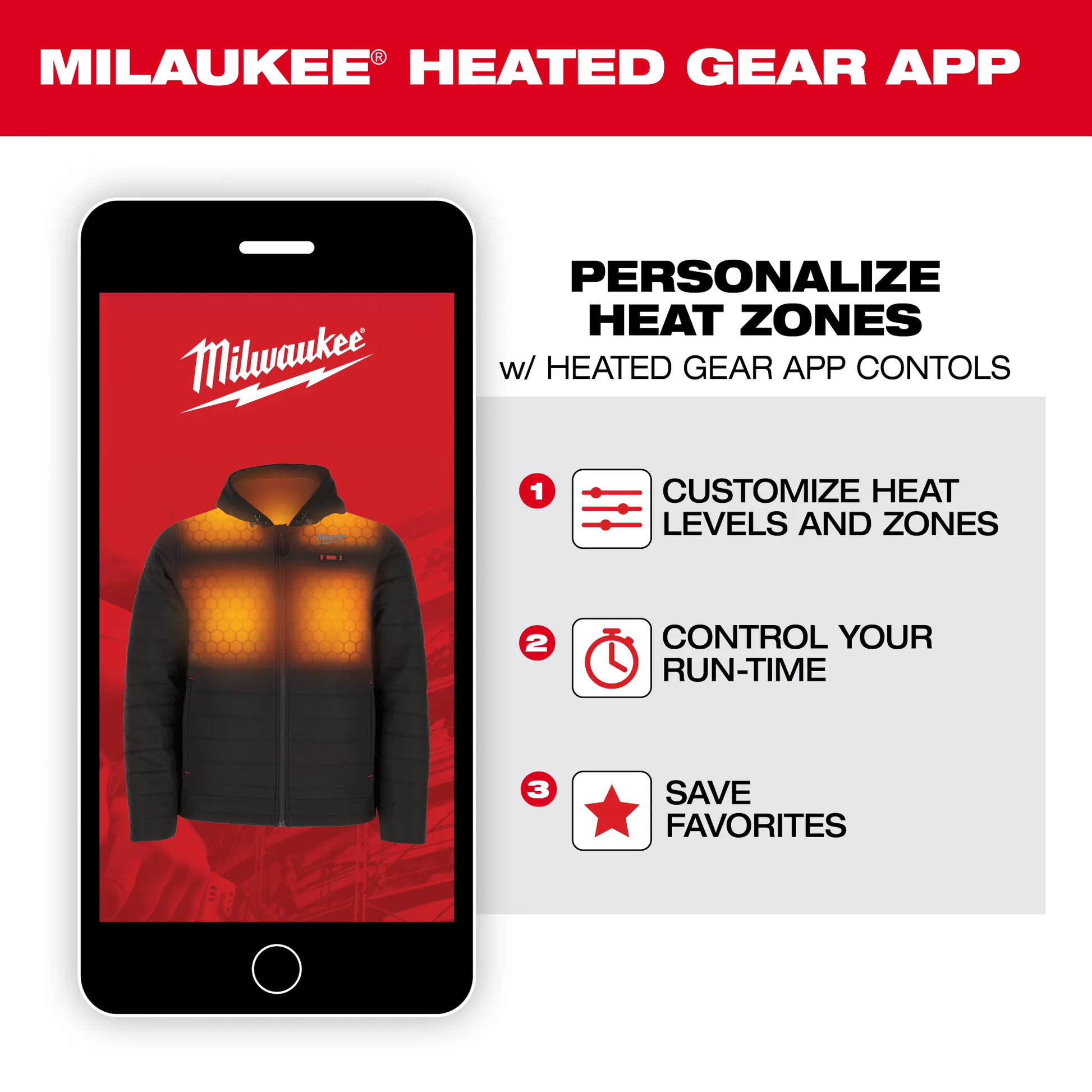 Milwaukee 48-11-2330, Heated Gear Power Source w/ App Control