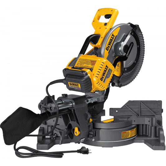 DEWALT DHS790AB, 120V 60V MAX FLEXVOLT 12'' Double Bevel Compound Sliding Miter Saw w/120V AC Adapter (Tool Only)