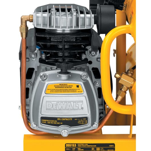 DEWALT D55153, 1.1 HP Continuous 4 Gallon Electric Hand Carry Compressor