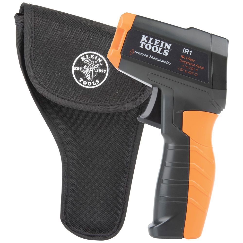 Klein Tools IR1, Infrared Digital Thermometer with Targeting Laser, 10:1