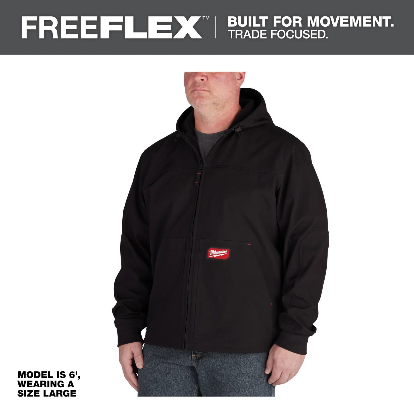 Milwaukee 312B FREEFLEX™ Softshell Hooded Jacket Black