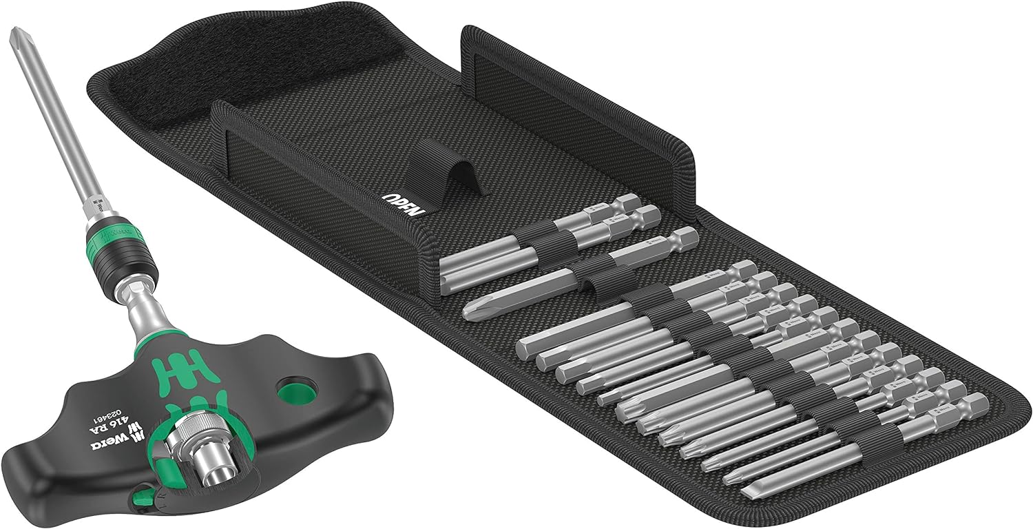 Wera 05057473001, Kraftform Kompakt 400 RA Imperial Set 1, 17 pieces