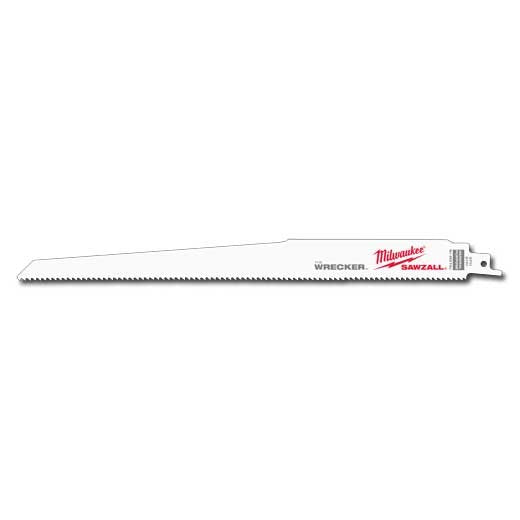 Milwaukee 48-01-7711, 12" 8 TPI The Wrecker SAWZALL Blade (100/pkg)