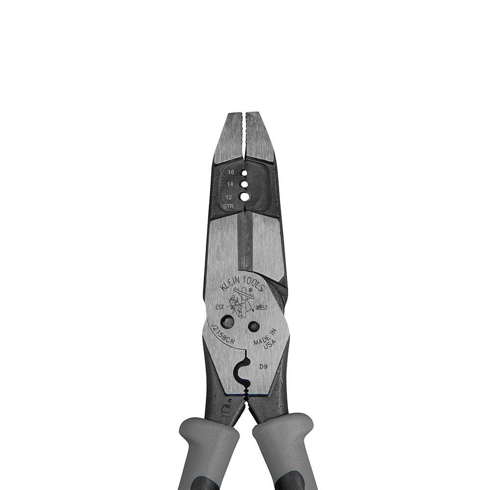 Klein Tools J215-8CR, Hybrid Pliers with Crimper and Wire Stripper