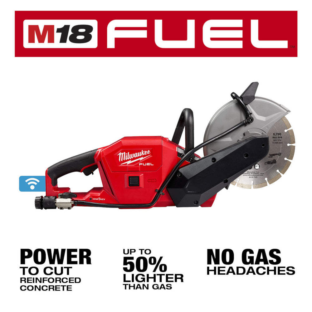 Milwaukee 2786-22HD, M18 FUEL 9" Cut-Off Saw Kit (12.0 Ah x 2)