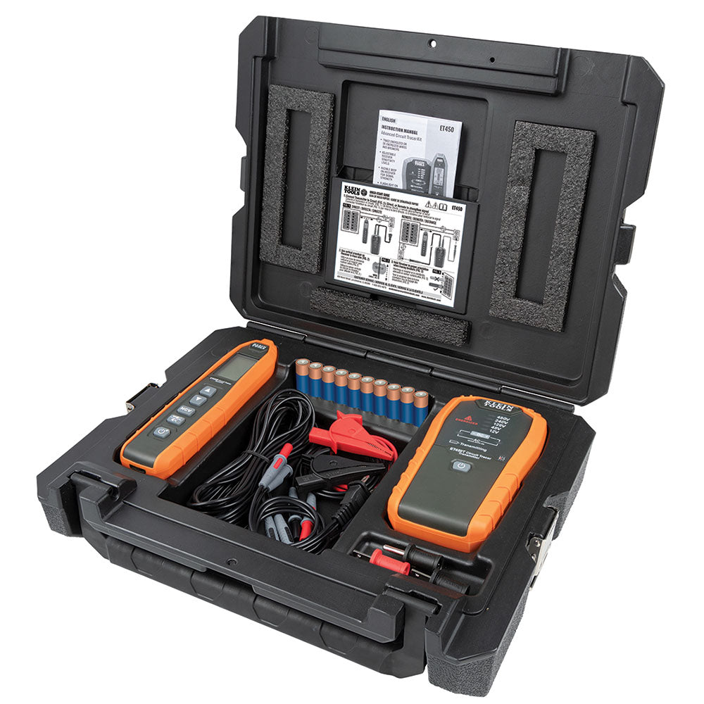 Klein Tools ET450, Advanced Electrical Circuit Breaker Finder and Wire Tracer Kit and Case