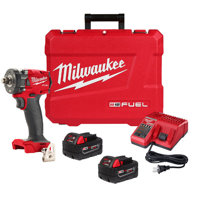 Milwaukee 2854-22R, M18 FUEL 3/8" Compact Impact Wrench w/ Friction Ring Kit