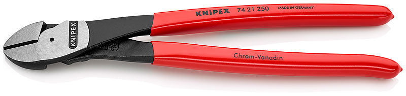 Knipex 74 21 250 SBA, High Leverage Angled Diagonal Cutters