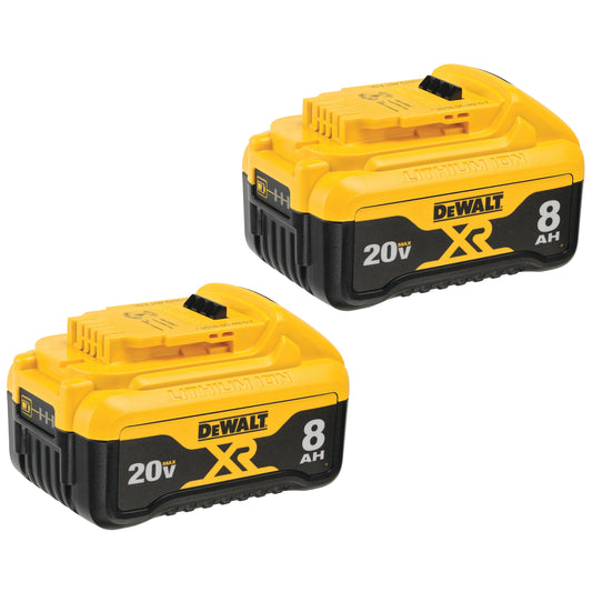 DEWALT DCB208-2, 20V MAX LI-ION BATTERY 2-PACK (8.0 AH)